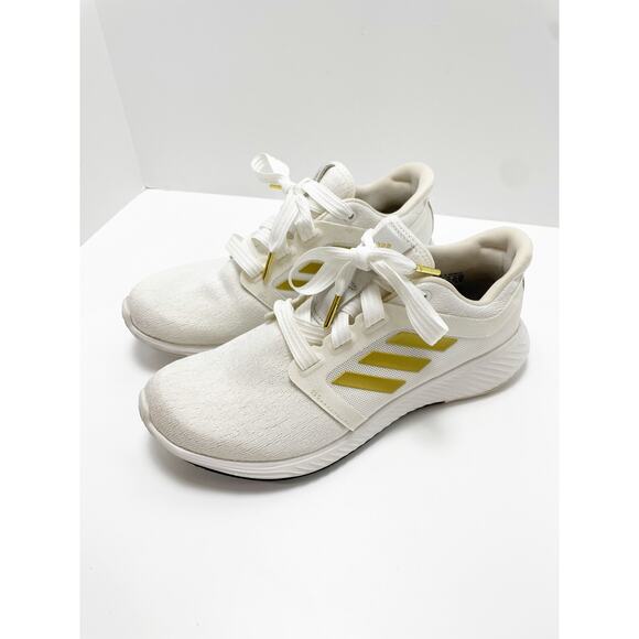Adidas Edge Lux 3 Women’s Shoe White Gold 8.5 - Picture 1 of 7
